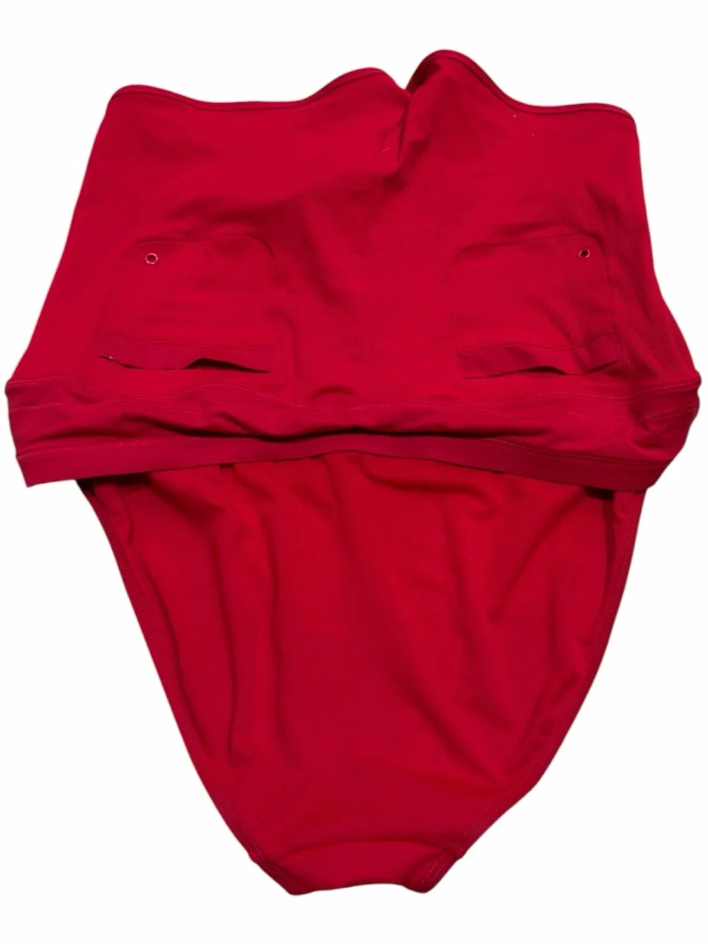 Athleta Surge Swim Shorts Women’s Medium Red High Rise Lined Like New
